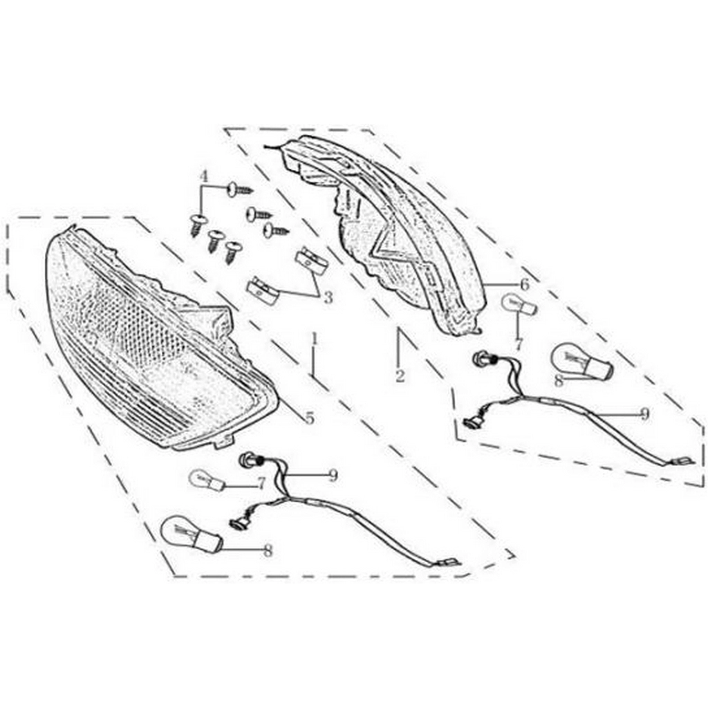 ASYA JS (250-ARMD) ARKA STOP SOL KOMPLE #250-ARMD F2301